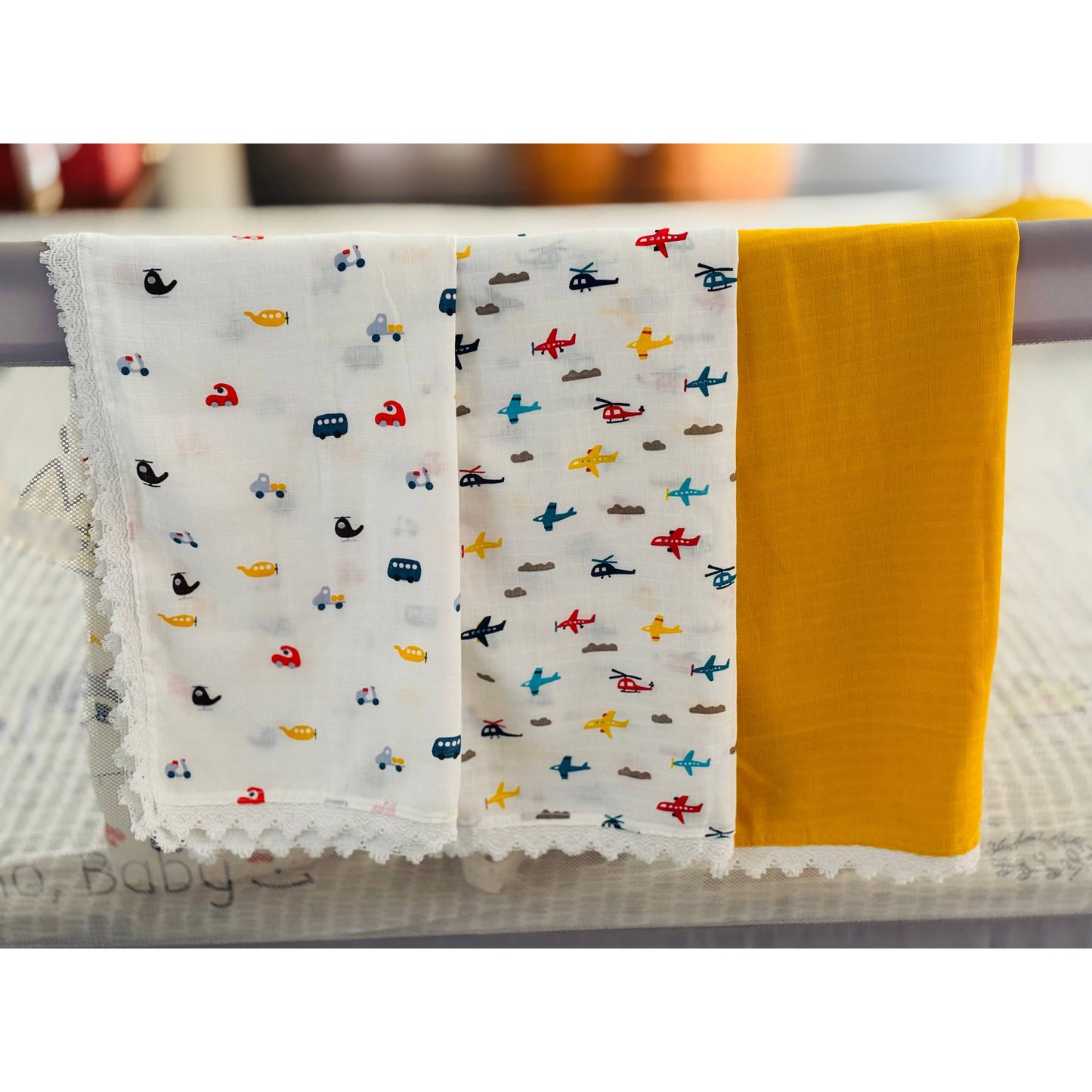 Sunny Up Trio - Pure Cotton Baby Swaddle
