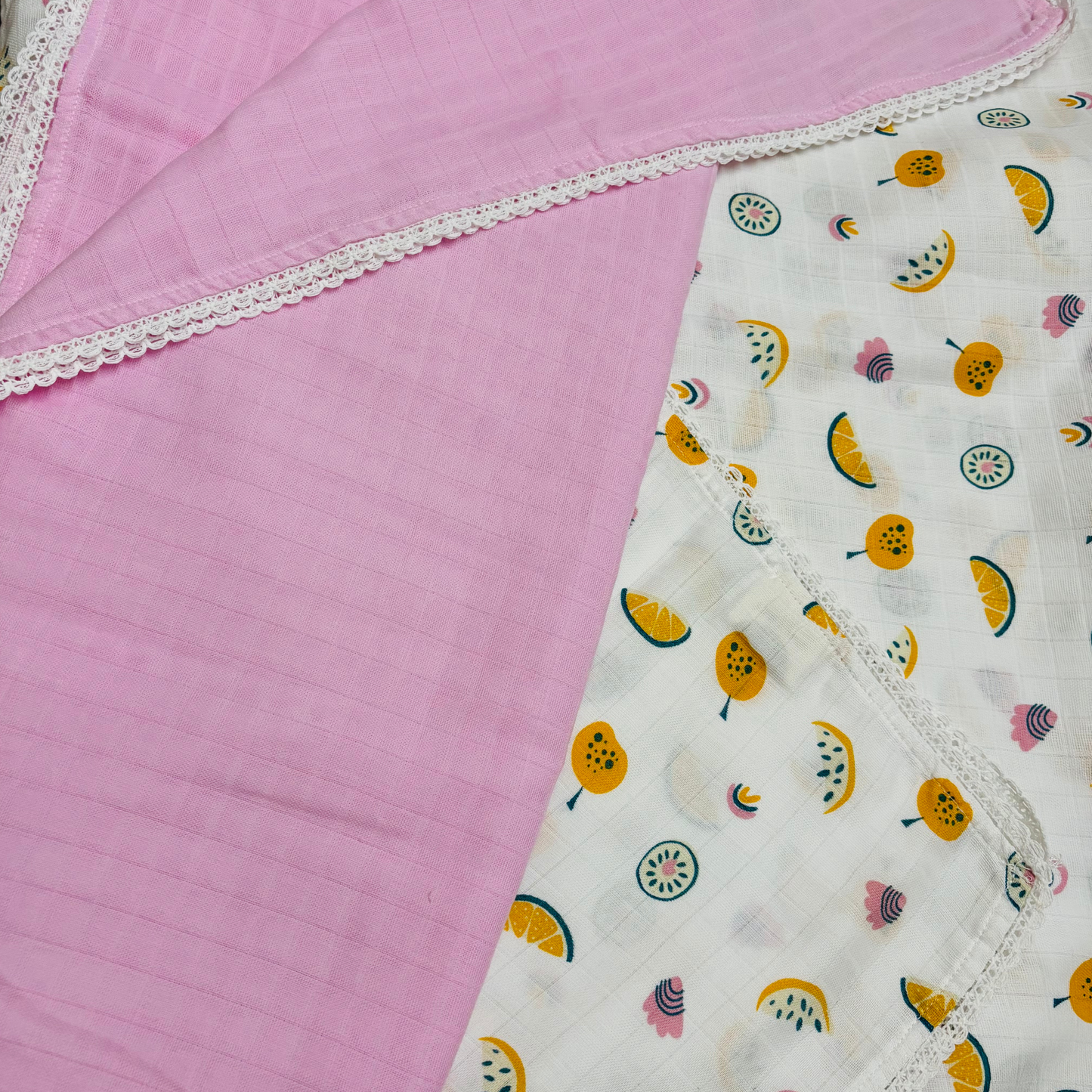 Pinky Promise Duo - Pure Cotton Baby Swaddle (XL)