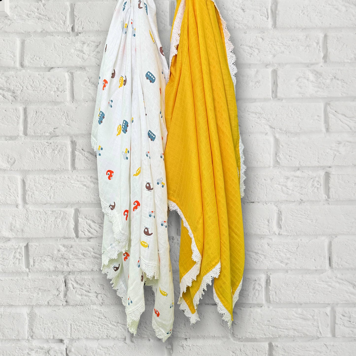Sunny Rides Duo - Pure Cotton Baby Swaddle