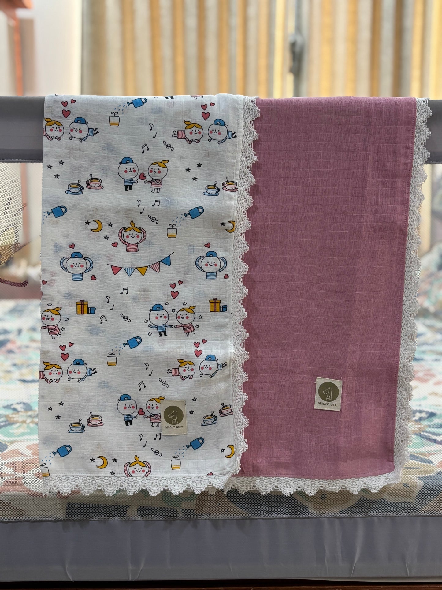 Born Pink - Clothing Set, Swaddles and Bib Combo