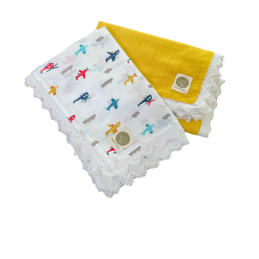 Sunny Skies Duo - Pure Cotton Baby Swaddle