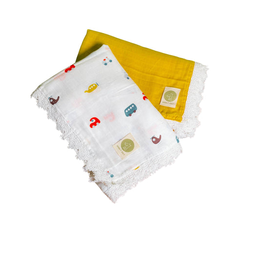 Sunny Rides Duo - Pure Cotton Baby Swaddle